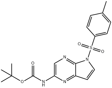 5-甲苯磺?；?5H-吡咯并[2,3-B]吡嗪-2-胺基甲酸叔丁酯